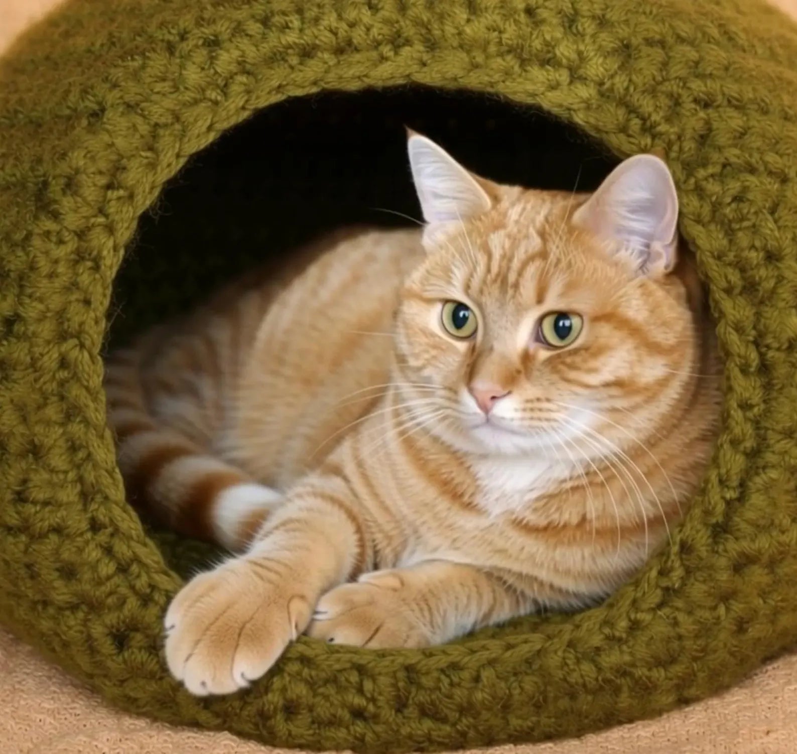 Pet bed crochet pattern