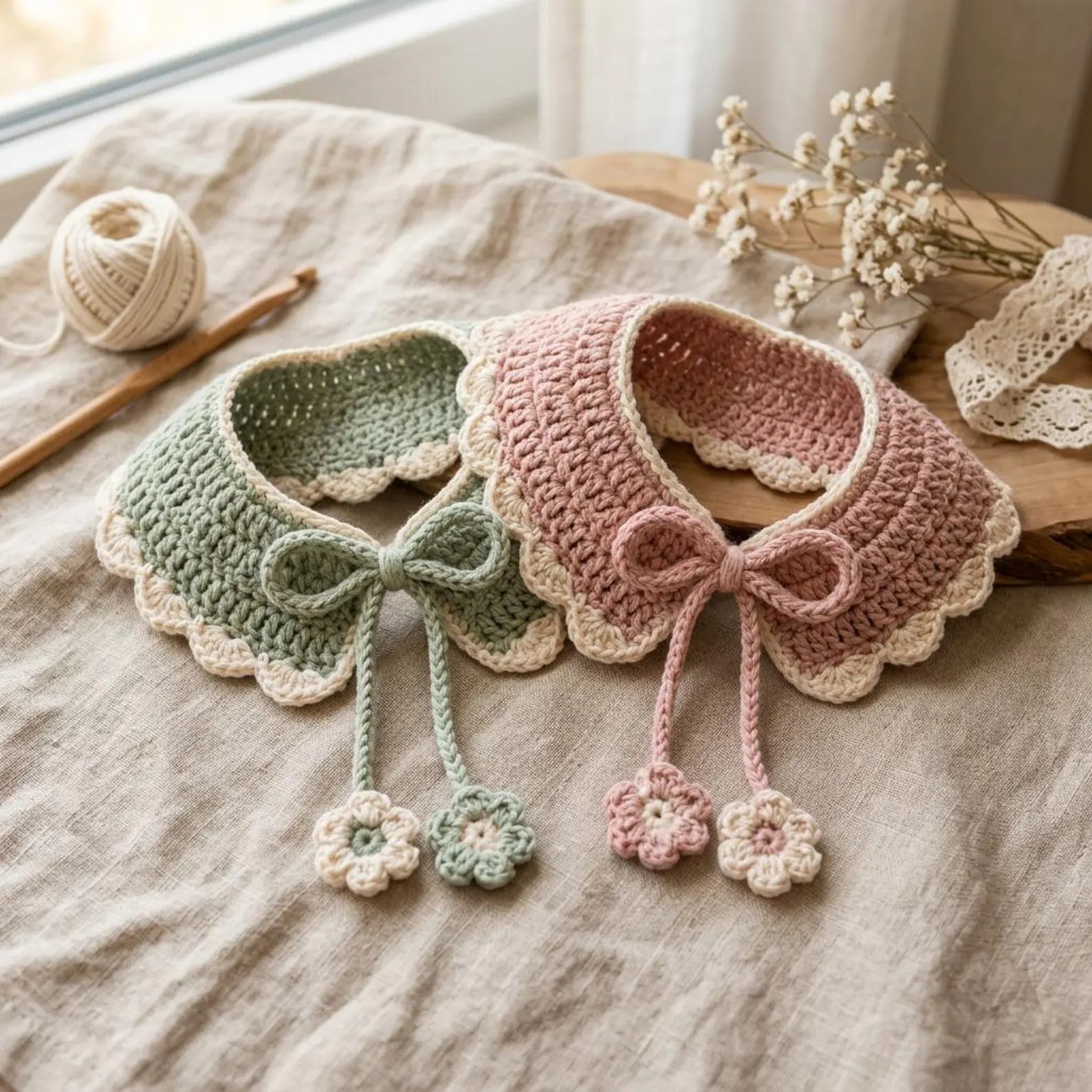 Cat & Dog Neck Collar Crochet Pattern