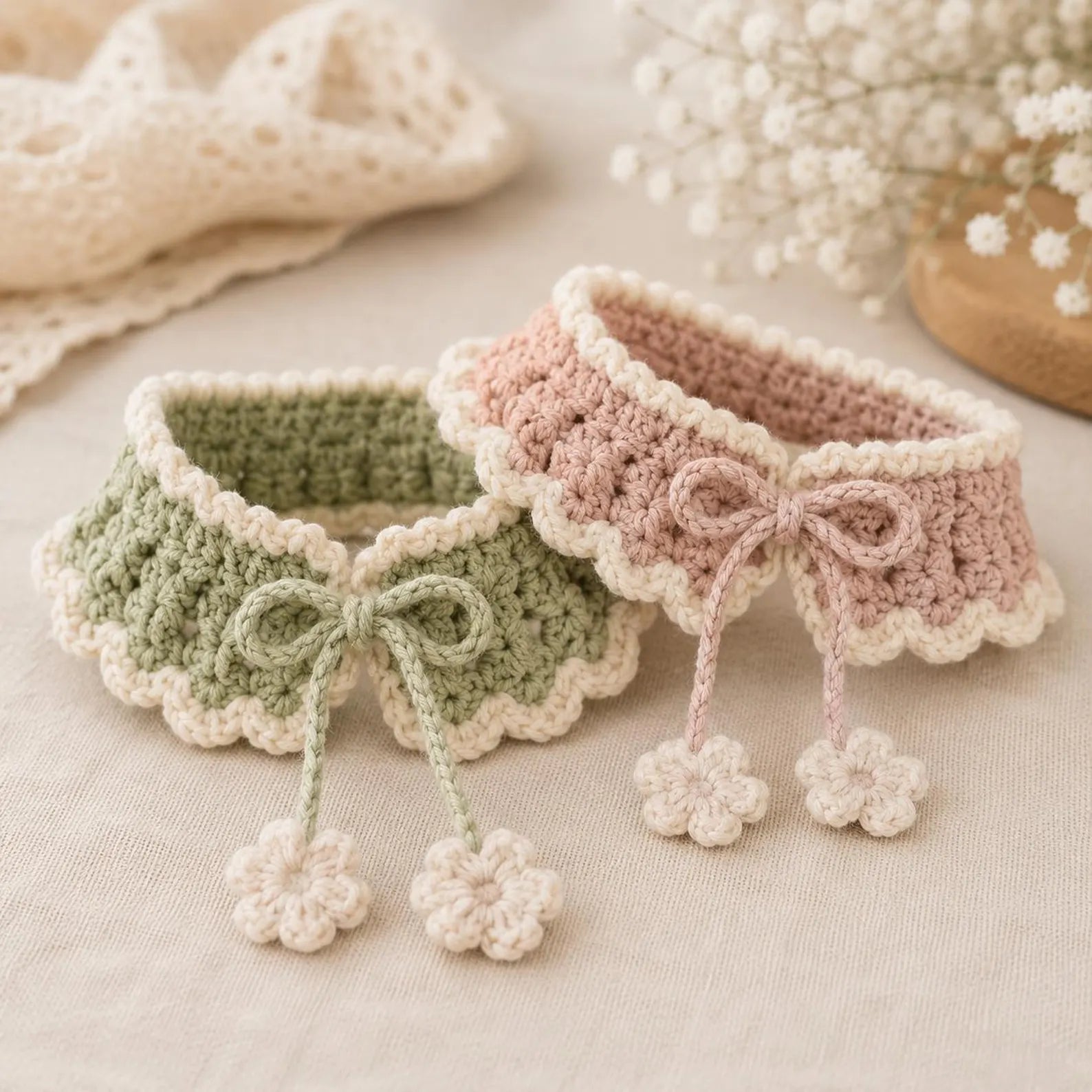 Cat & Dog Neck Collar Crochet Pattern