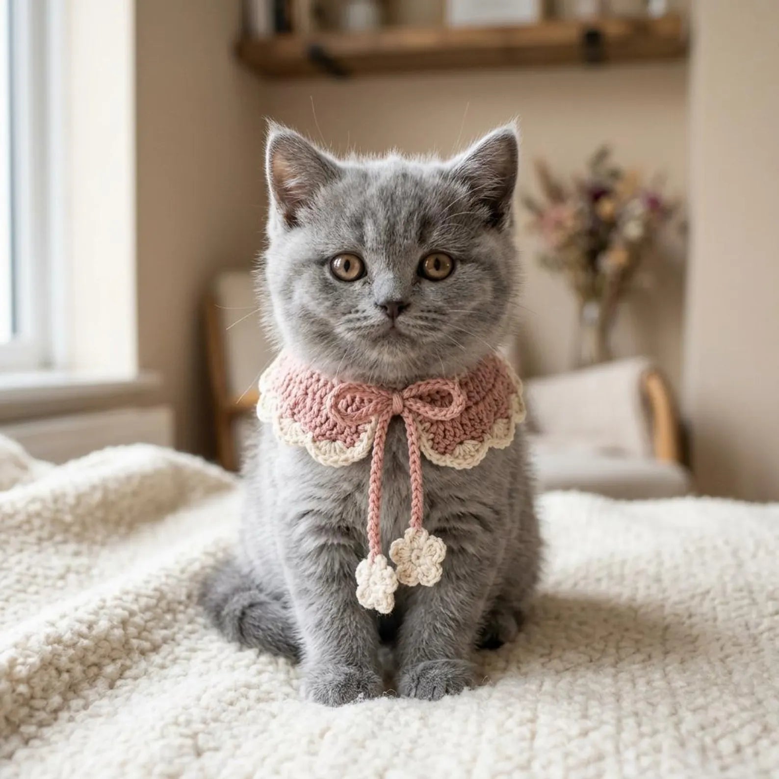 Cat & Dog Neck Collar Crochet Pattern