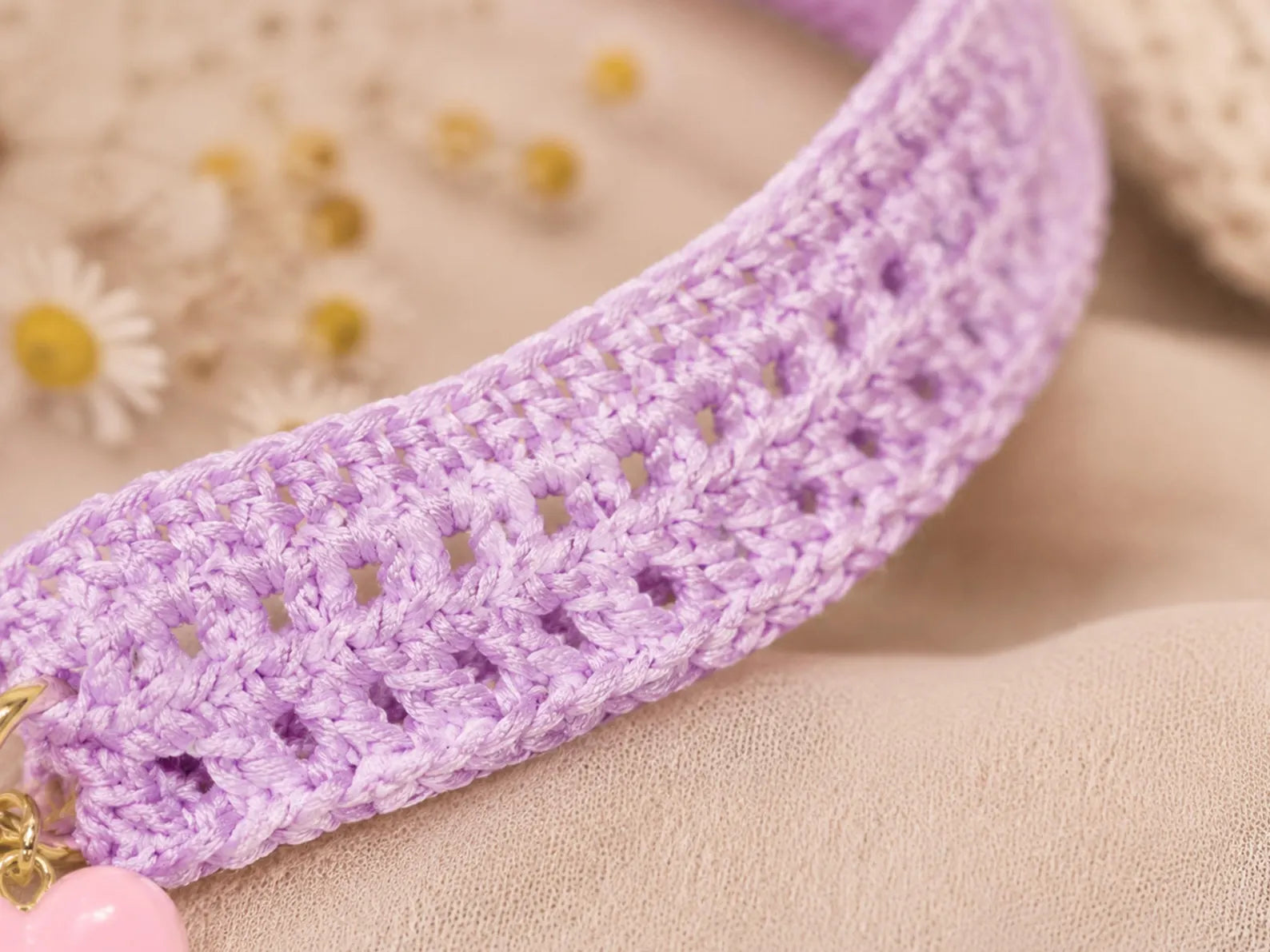 Striped Pet Collar Crochet Pattern