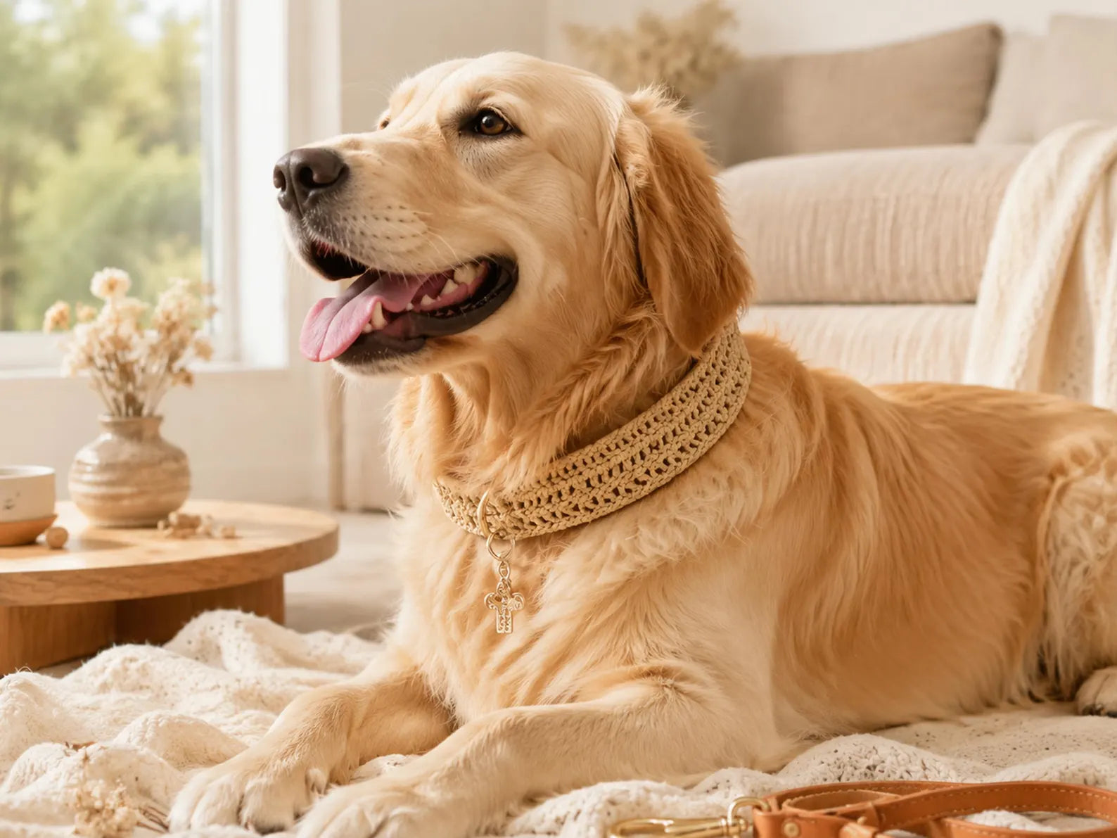 Striped Pet Collar Crochet Pattern