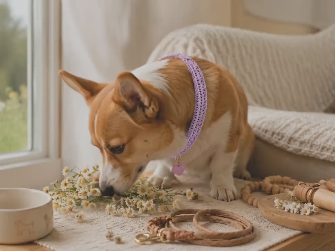 Striped Pet Collar Crochet Pattern
